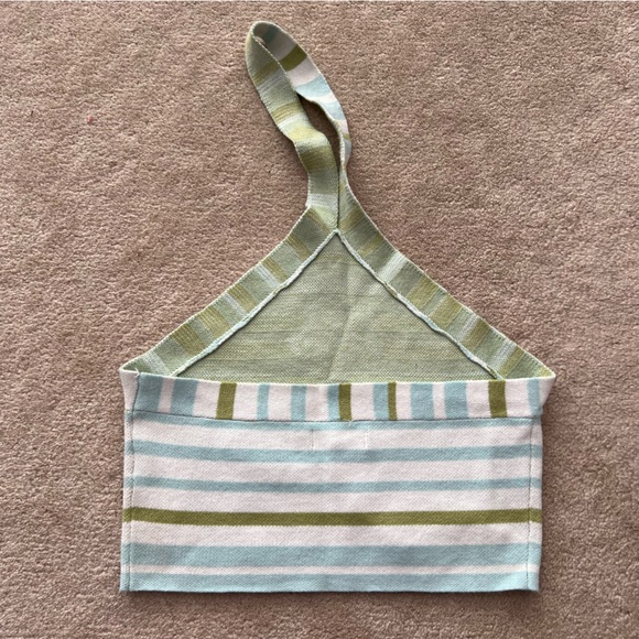 🪴 NWT L.A. Hearts Y2K Floral Stripe Crop Top Small - Picture 6 of 7